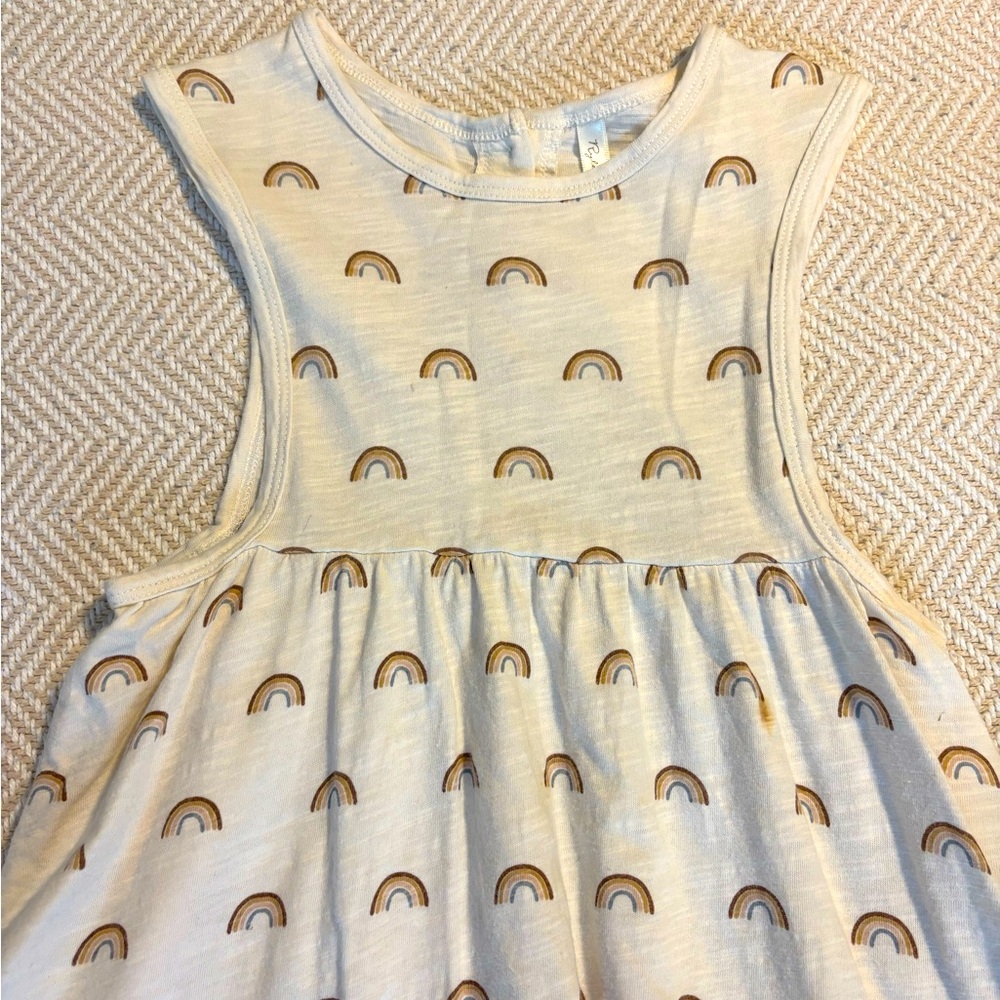 Rylee + Cru Rainbow Layla Dress *stained*